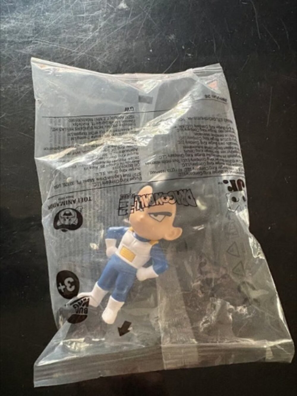 Burger King Dragon Ball Super Vegeta Kids Meal Toy Figure #3